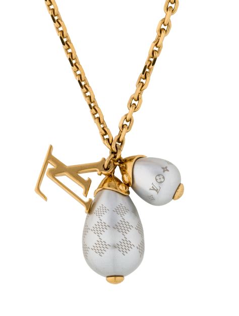 louis vuitton charm and pearl necklace price|louis vuitton whistle necklace.